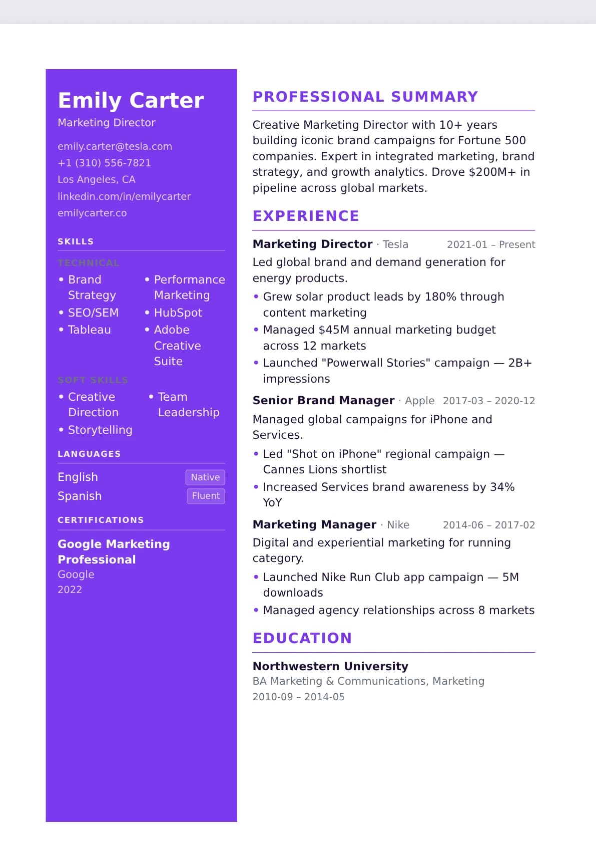 Creative Resume Template